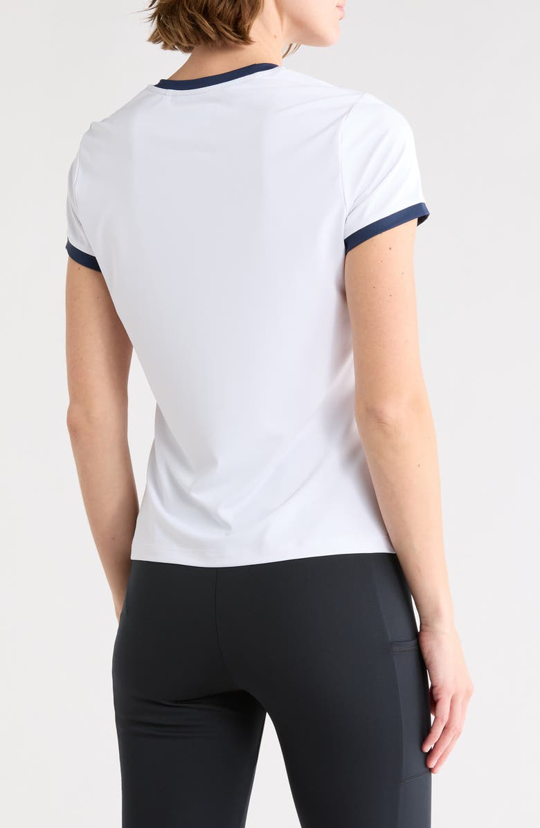ORIGINAL PENGUIN GOLF Short Sleeve Graphic Ringer Tee, Alternate, color, Bright White