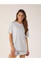 selected Heather Grey/White Stripe
