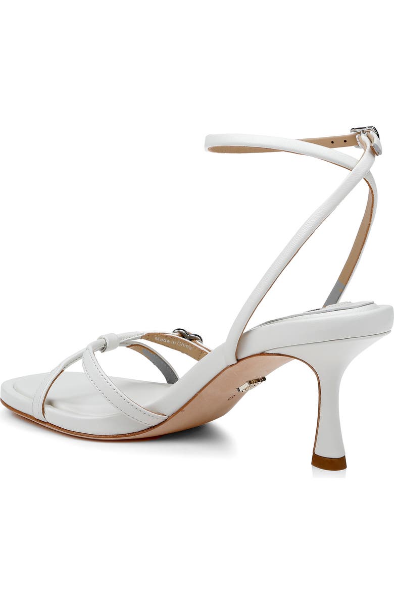 Badgley Mischka Collection Brynna Ankle Strap Sandal, Alternate, color, White Leather