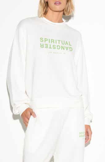 Spiritual Gangster Logo Cotton & Linen Graphic Sweatshirt