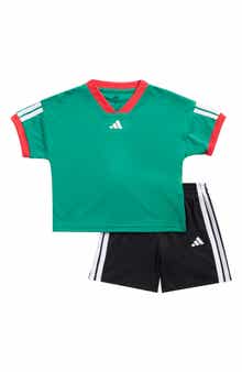 adidas Kids' Logo Graphic Jersey T-Shirt & Shorts Set
