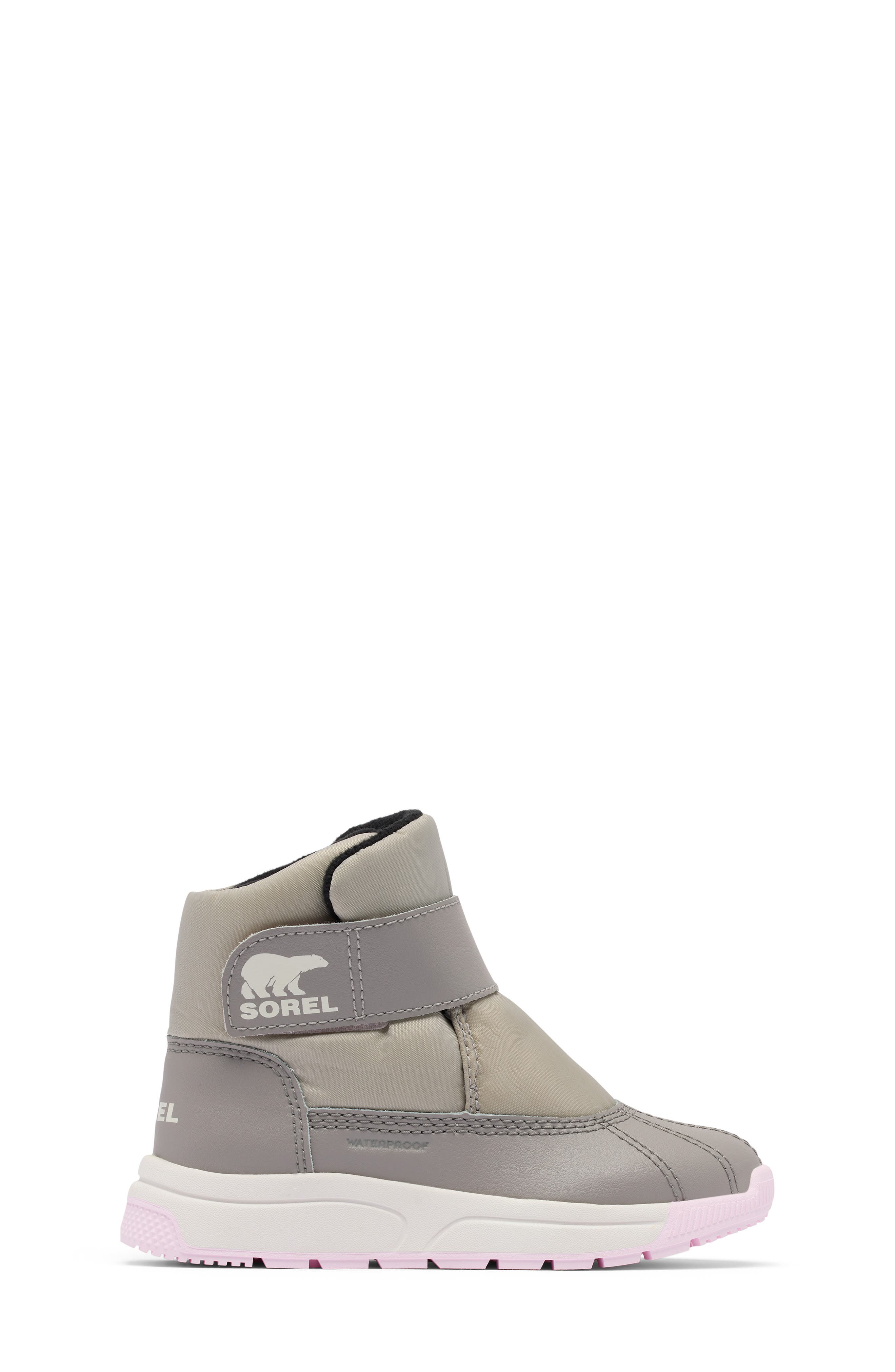 Whitney III Waterproof Boot, Alternate, color, DOVE/ PINK DAWN