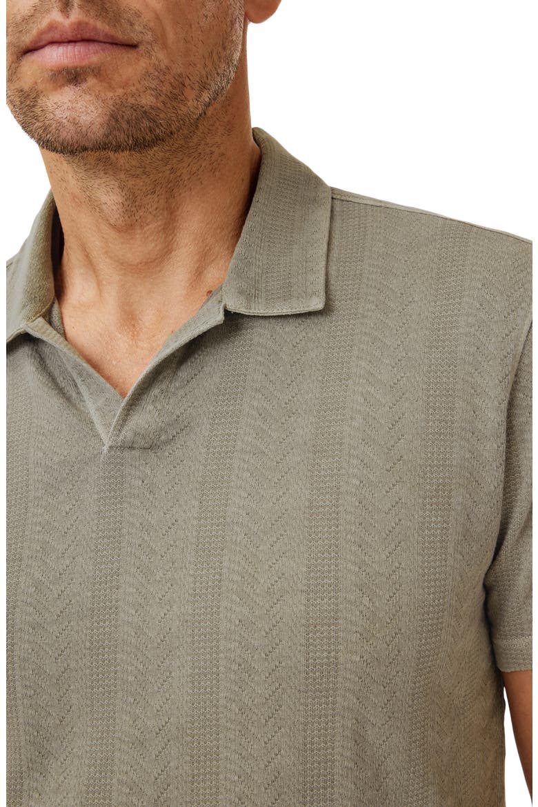 Zion Jacquard Cotton Polo, Alternate, color, SPRUCE