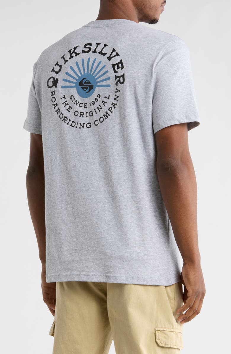 Quiksilver Quick Flow Graphic T-Shirt, Alternate, color, Heather Grey