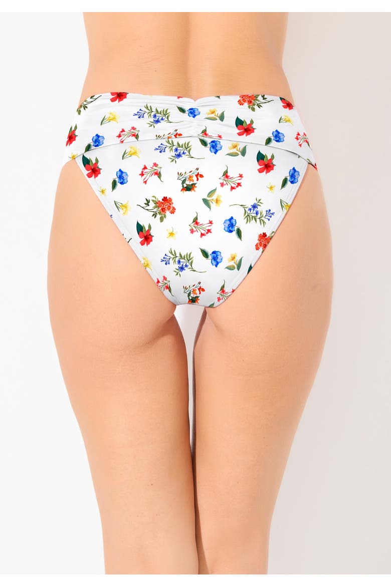 V Cut Swim Brief, Alternate, color, White Ditsy Floral