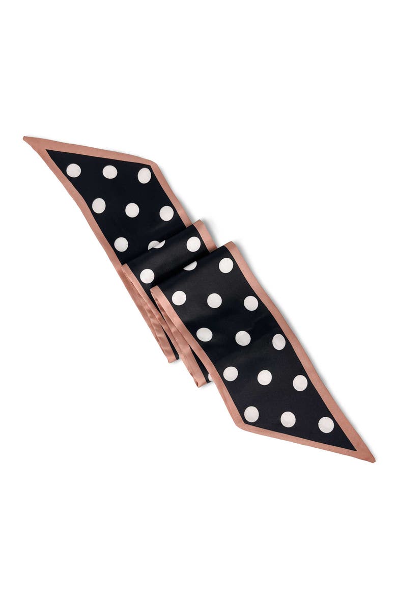The Como Skinny Scarf, Alternate, color, Black