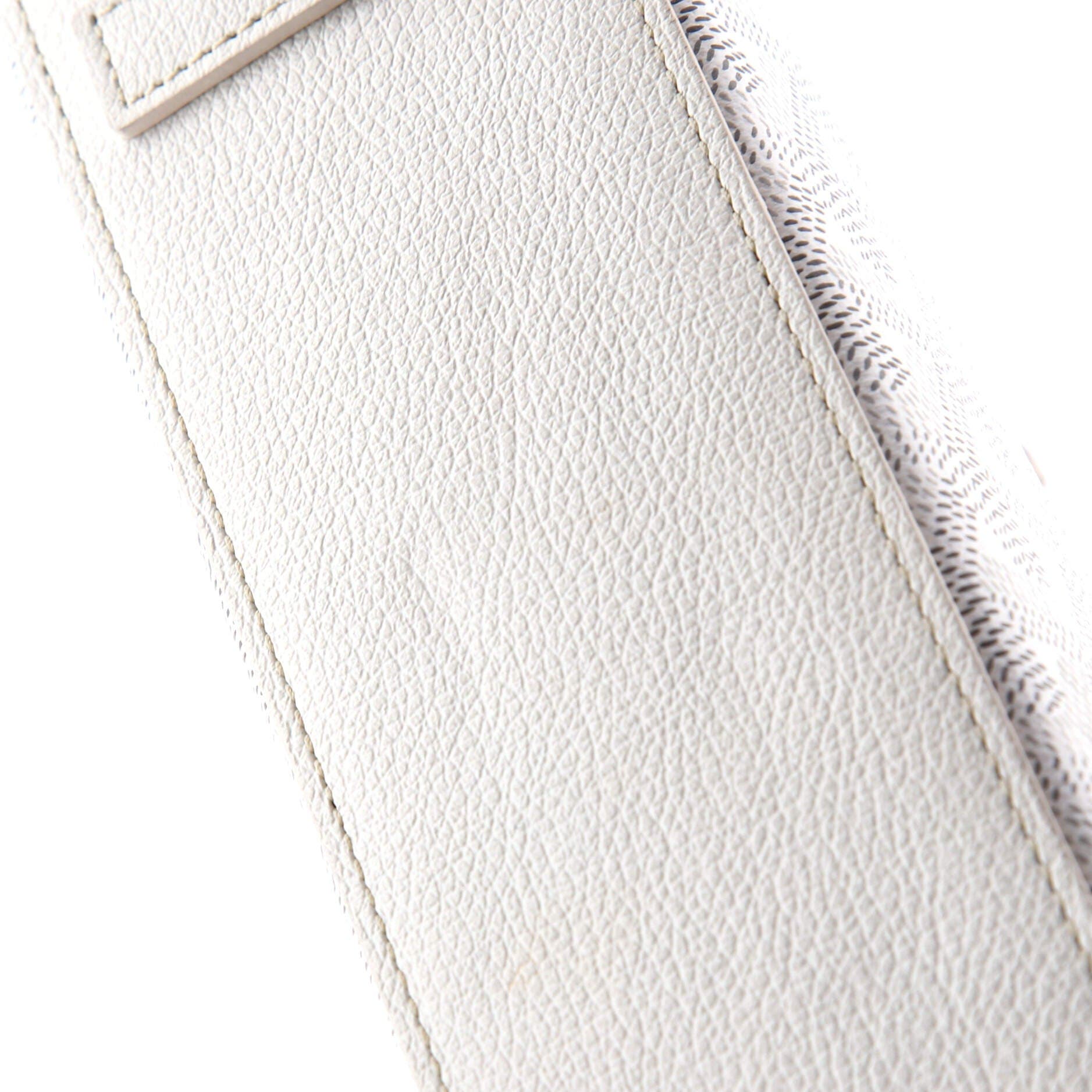 Pre-Owned Goyard Structured Rouette Chain Shoulder Bag Coated Canvas Mini, Alternate, color, White