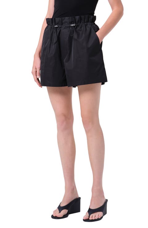 Lydia Toggle Waist Cotton Blend Shorts