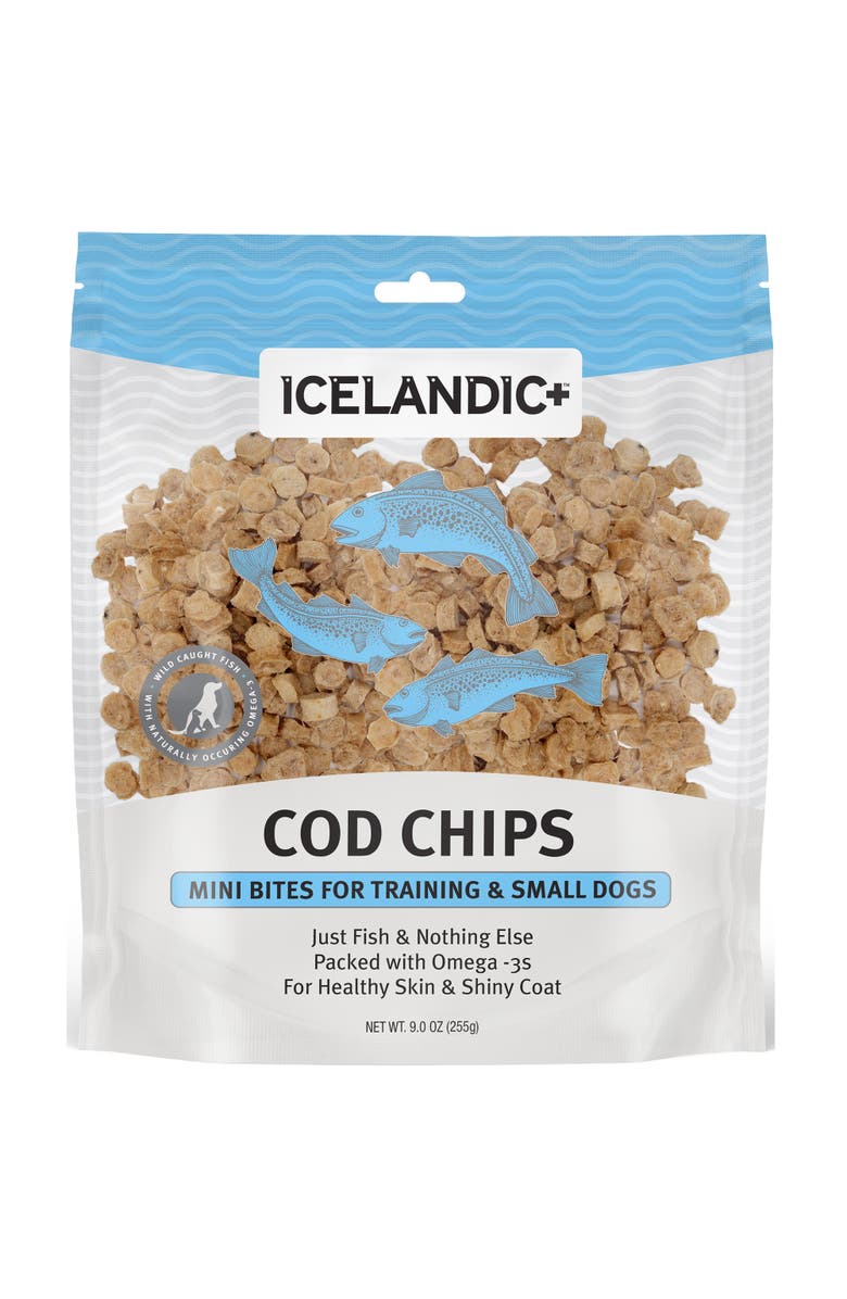 ICELANDIC+ Cod 9oz Dog Treats, Main, color, Brown