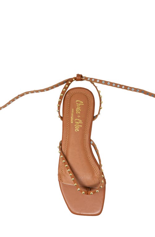 Chase & Chloe Chase And Chloe Eve Studded Ankle Wrap Sandal