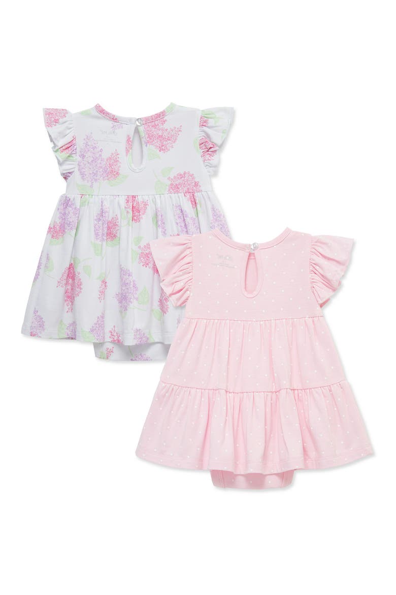 Lilcas Pack of 2 Skirted Bodysuits, Alternate, color, PINK