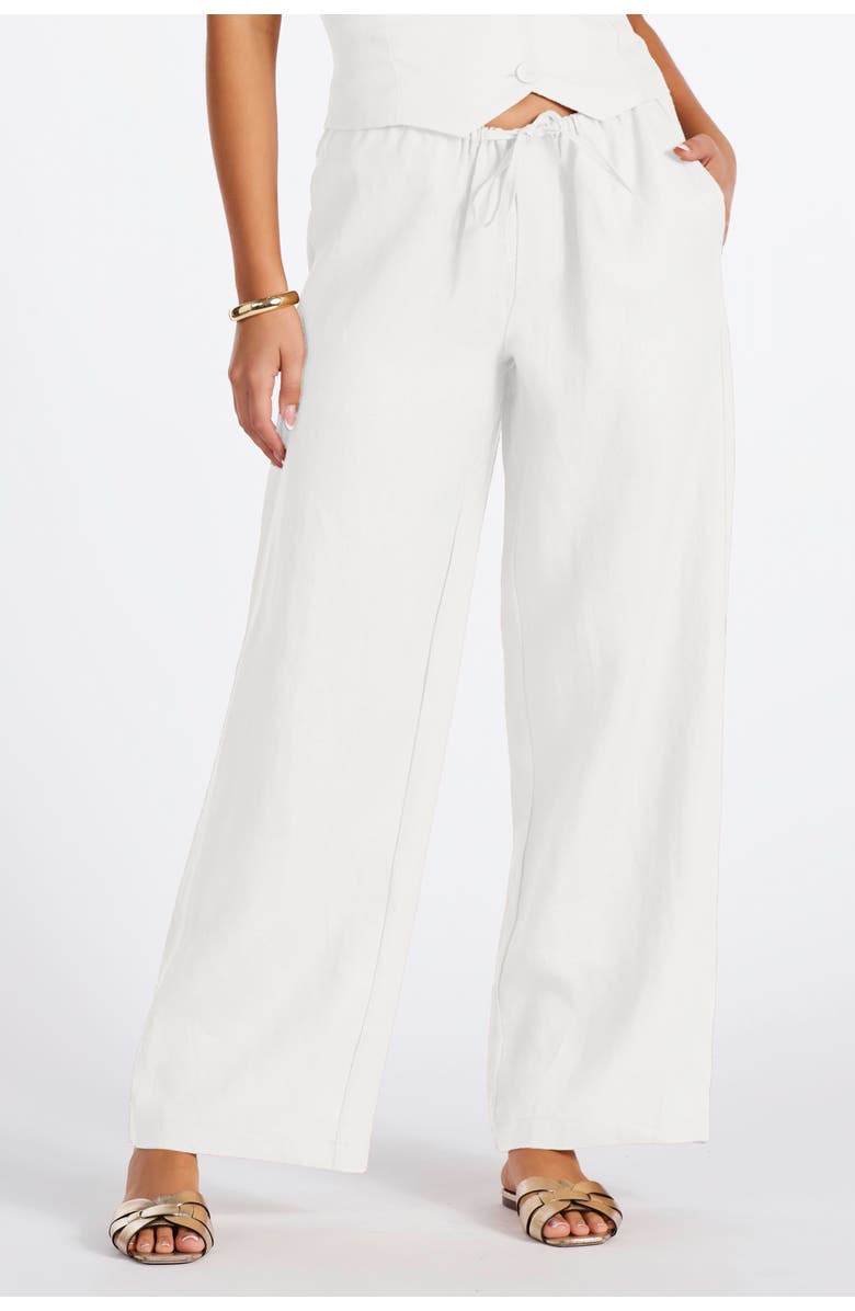 Bishop + Young Positano Drawstring Pant, Main, color, White