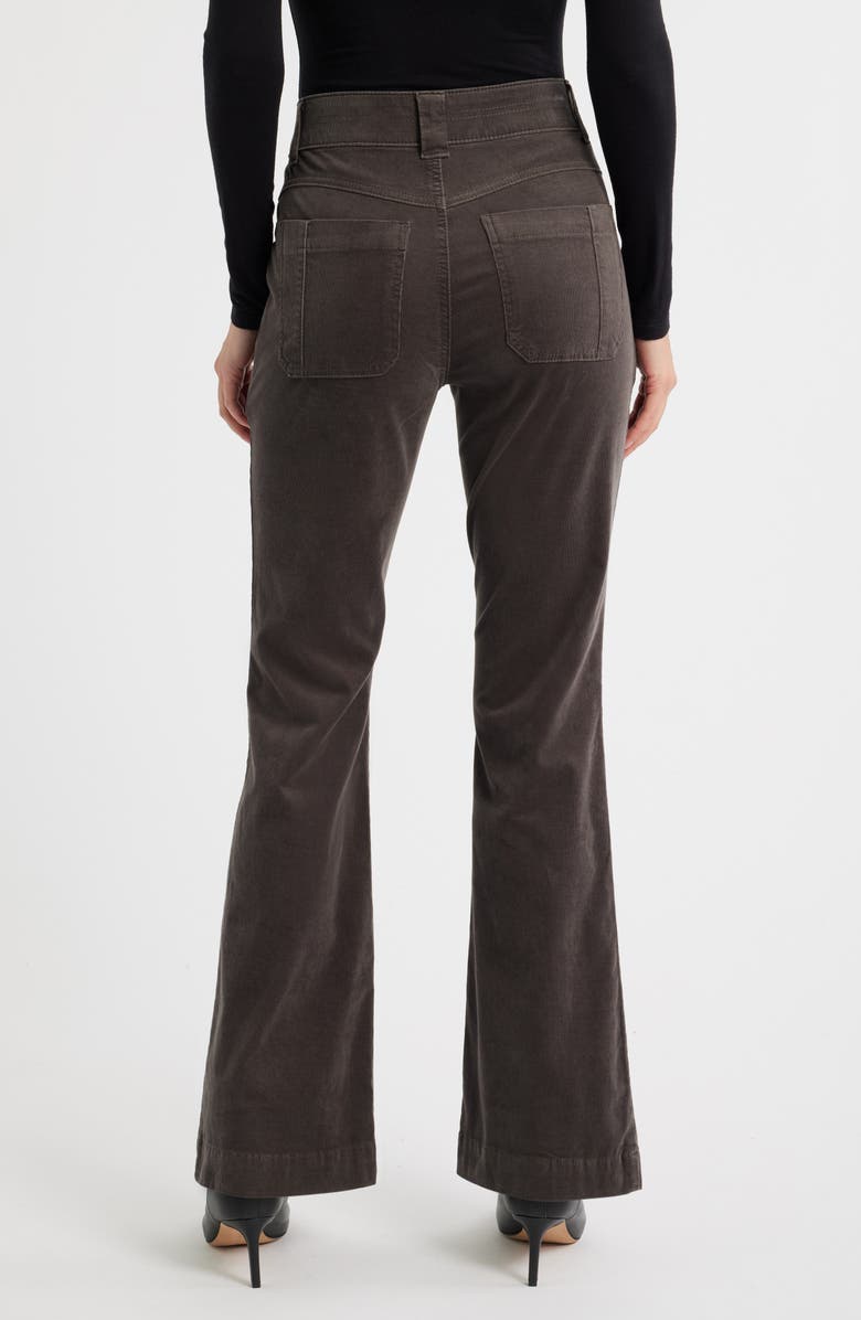 Wit & Wisdom Madison High Waist Bootcut Corduroy Pants, Alternate, color, Espresso