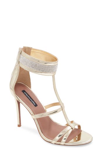 Bcbg Max Azria Singa Ankle Strap Sandal In White