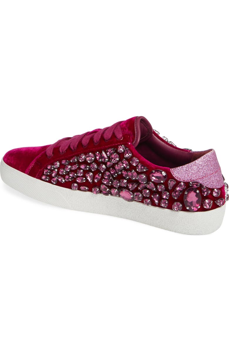 Alice + Olivia Cammen Embellished Sneaker, Alternate, color,