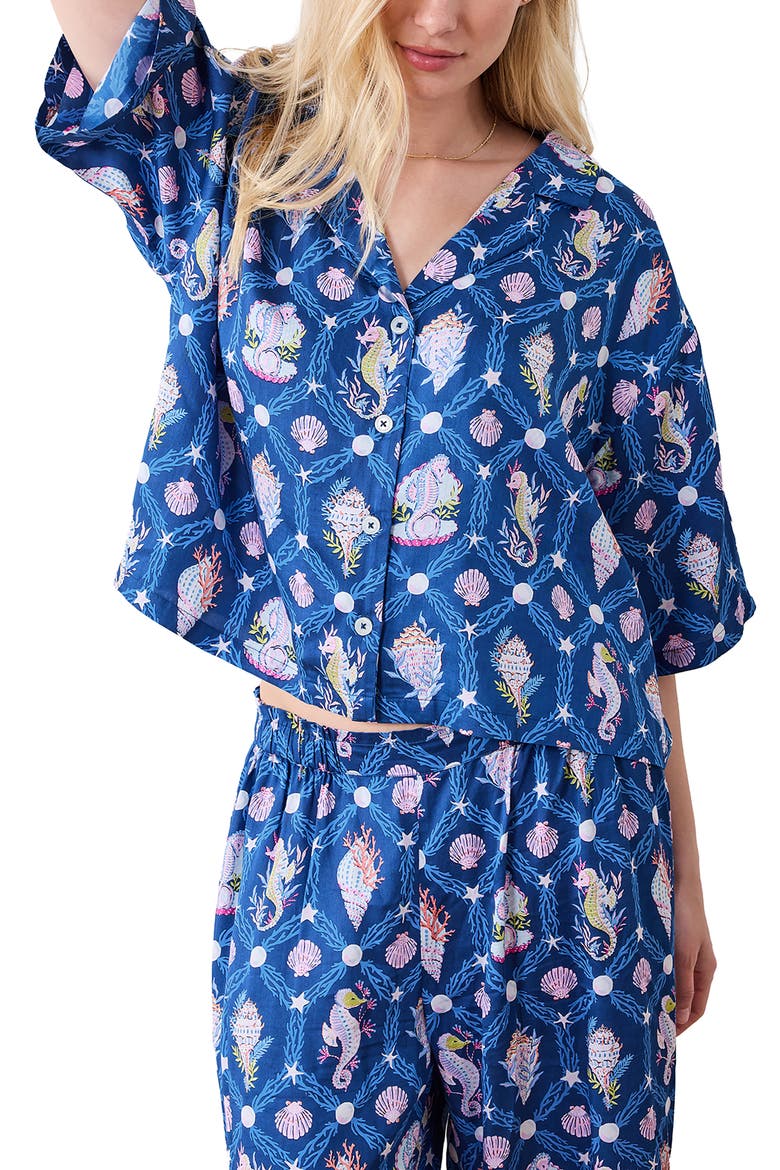 Wildest Dreams Satin Pajamas, Alternate, color, NAVY