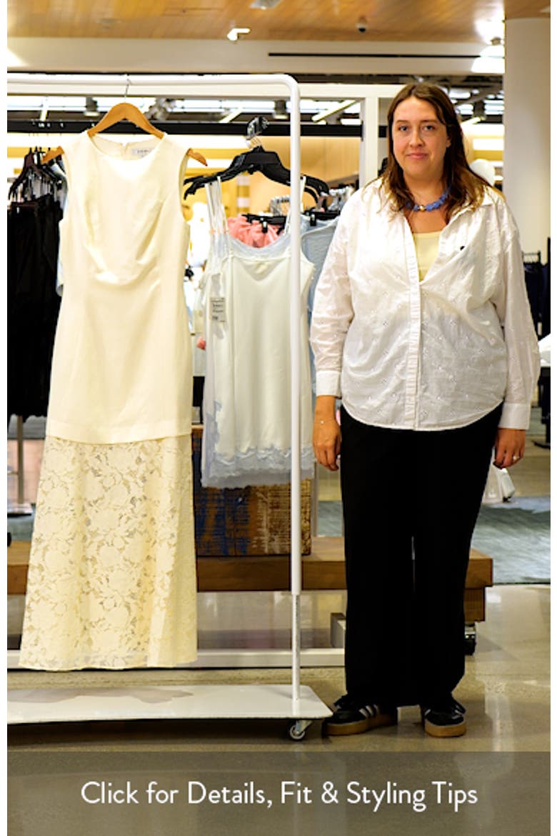 Joan Mixed Media Lace Midi Dress video