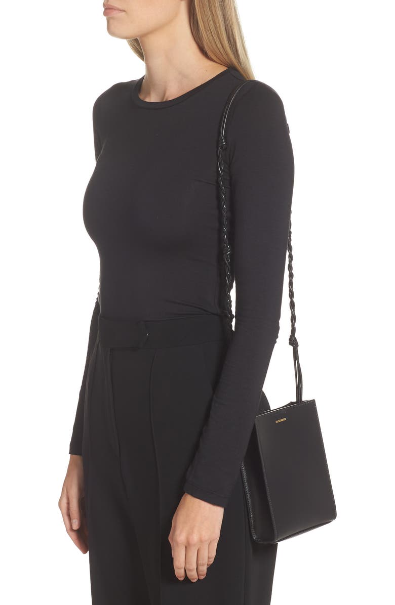 Jil Sander Small Leather Shoulder Bag, Alternate, color,