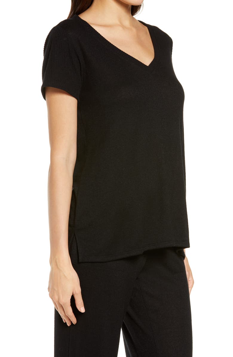 Natori Ulla V-Neck Top, Alternate, color, 