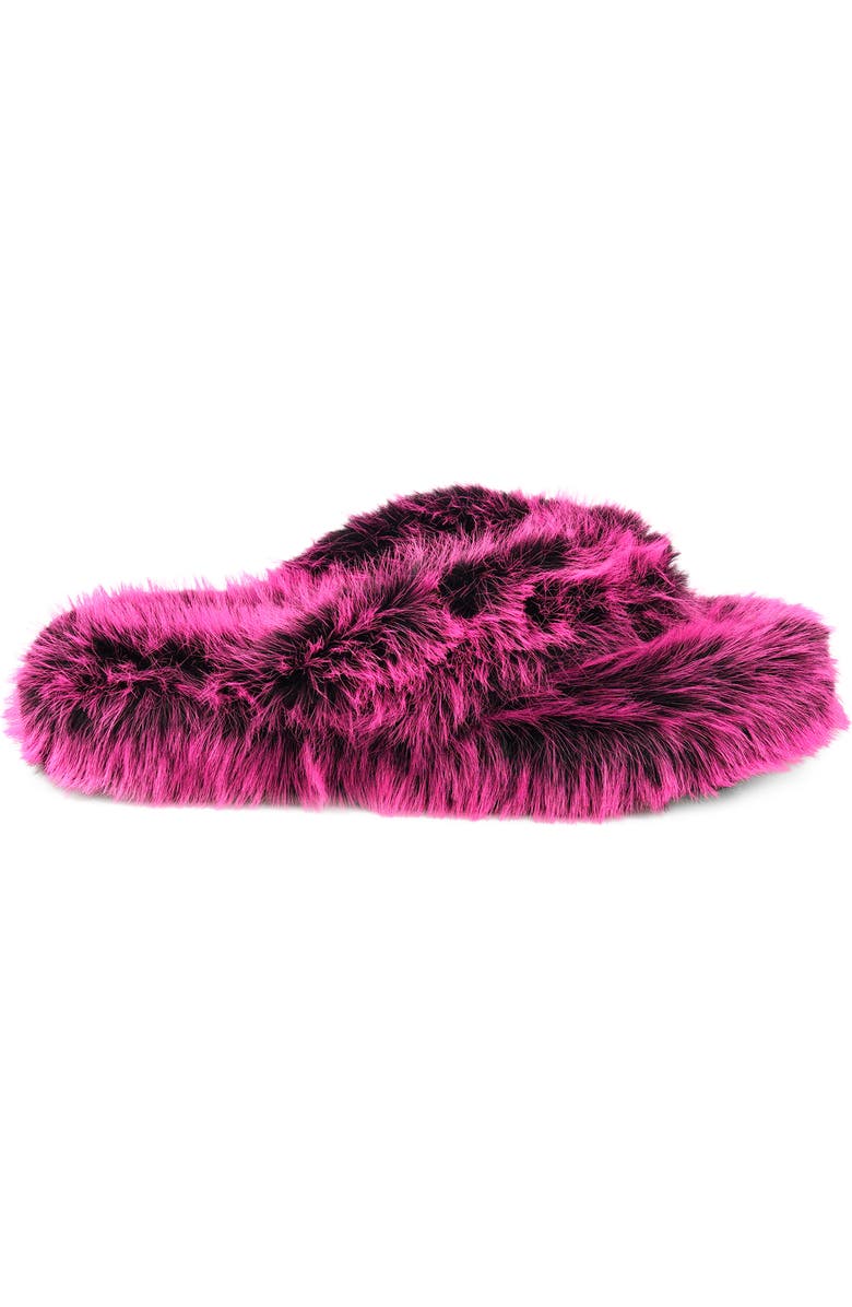 ZIGI Whimzy Faux Fur Slipper, Alternate, color, Fuchsia Faux