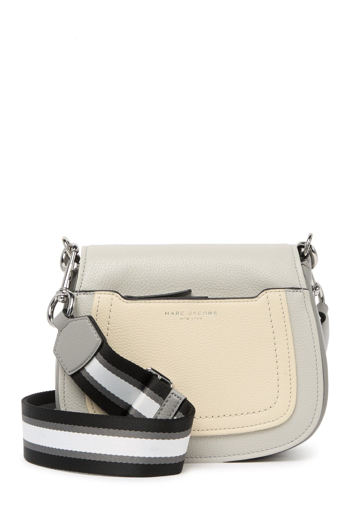 Marc Jacobs Empire City Mini Leather Messenger Bag, Main, color, 