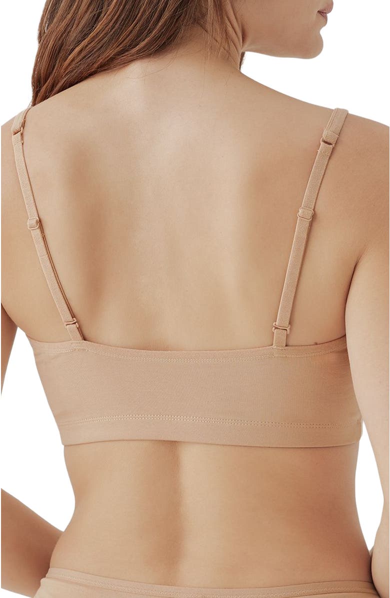 Pact Organic Cotton Everyday Strappy Scoop Bralette, Alternate, color, Sesame