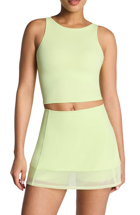 High Neck Crop Tank