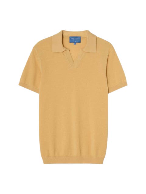 Randall Cotton Cashmere Johnny Collar Sweater