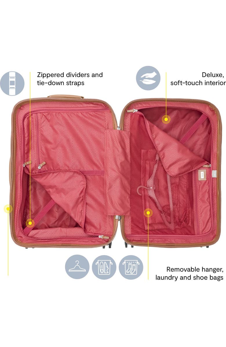 Delsey Paris Chatelet Air 2.0 Hardside 2-Piece Luggage Set Carry-On & Large Checked, Alternate, color, Angora