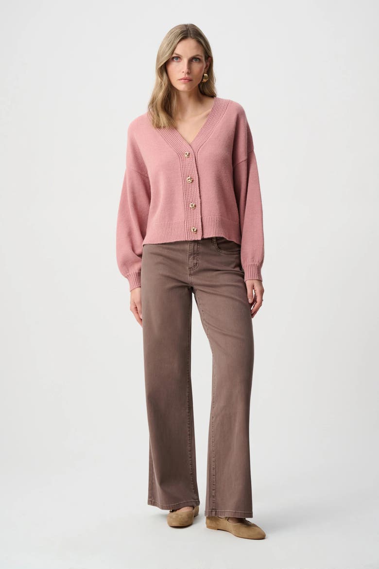 Classic Wide-Leg Stretch Jeans, Alternate, color, mink