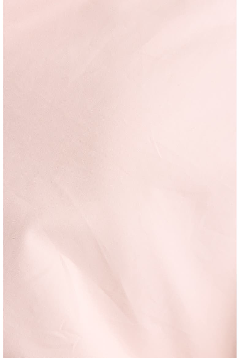 Slashed Barrel Sleeve Cotton Poplin Button-Up Shirt, Alternate, color, SILK PINK