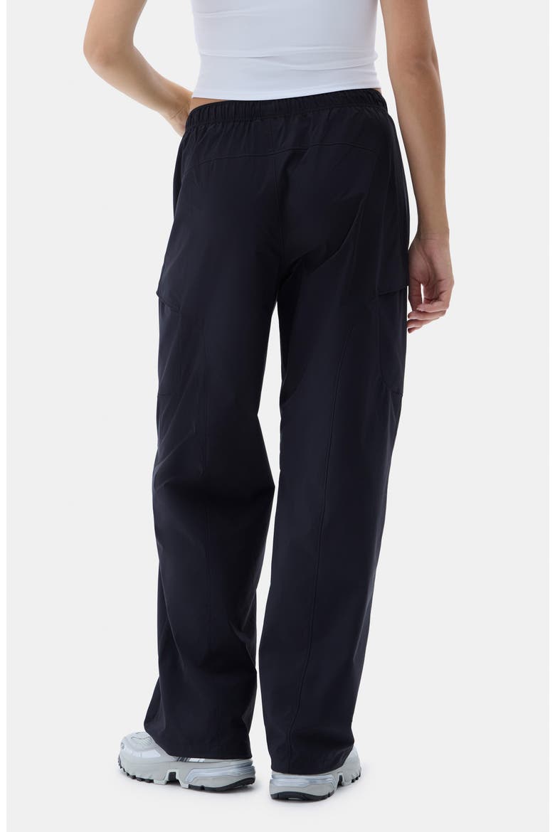 Gwen Wide Leg Cargo Pants, Alternate, color, BLACK