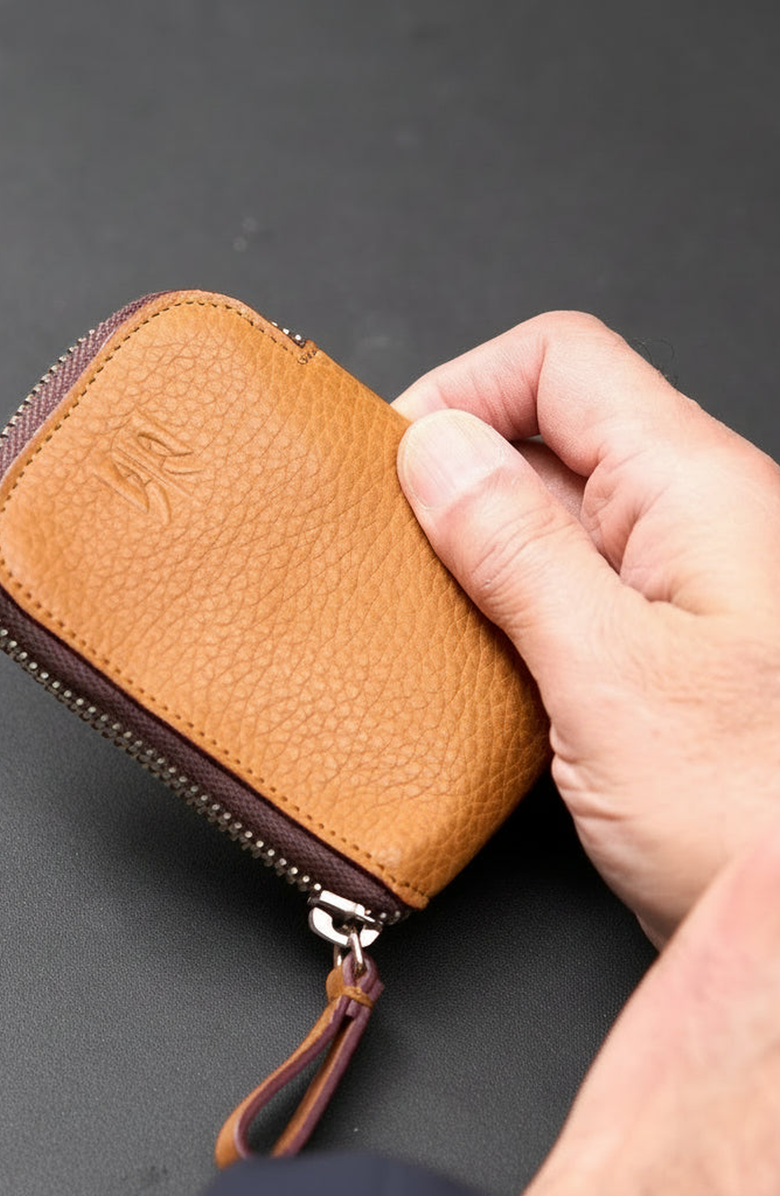 Tusk Ascot Zip Card Wallet, Alternate, color, Tan