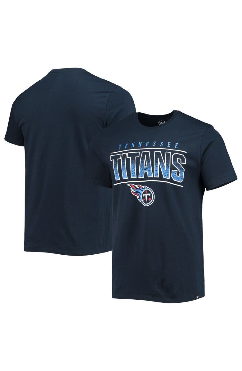 '47 Men's '47 Navy Tennessee Titans Team Super Rival T-Shirt, Main, color, 