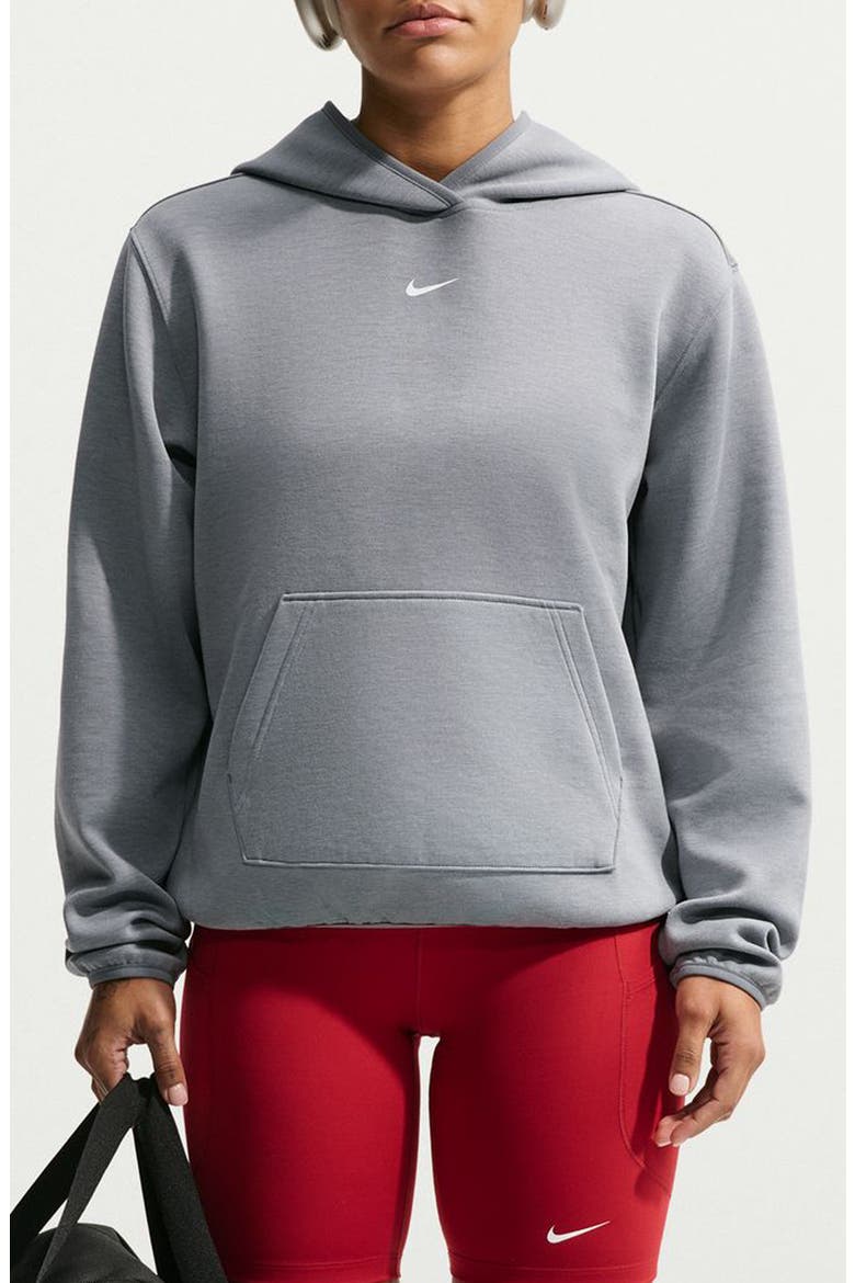 Dri-FIT Hoodie, Main, color, SMOKE GREY/ HTR/ WHITE
