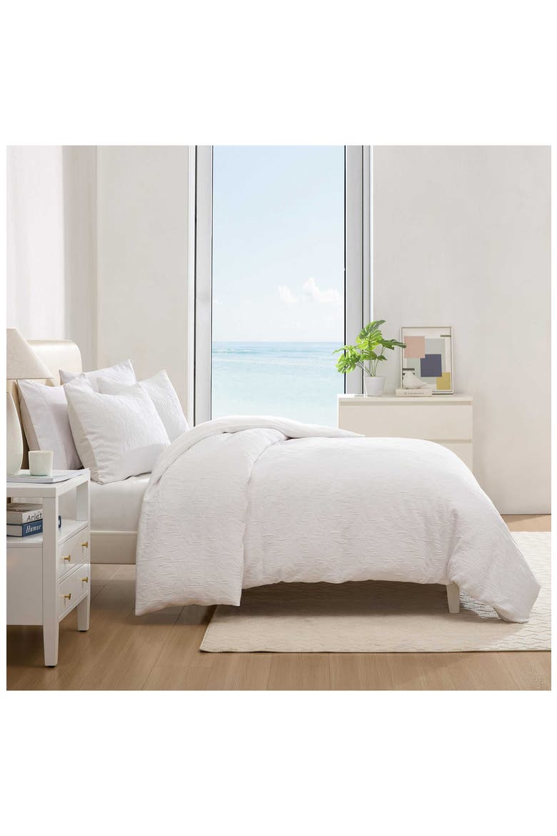 Seaside Floral King Comforter & Sham Set, Alternate, color, WHITE