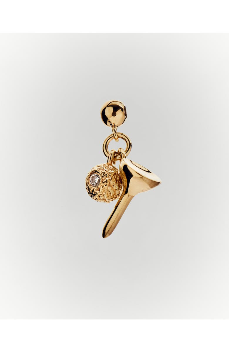 PDPAOLA Golf Charm, Alternate, color, Brass