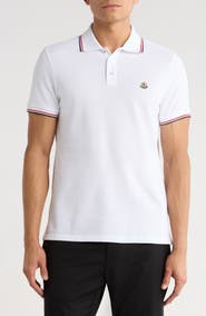 Moncler Tipped Cotton Piqué Polo