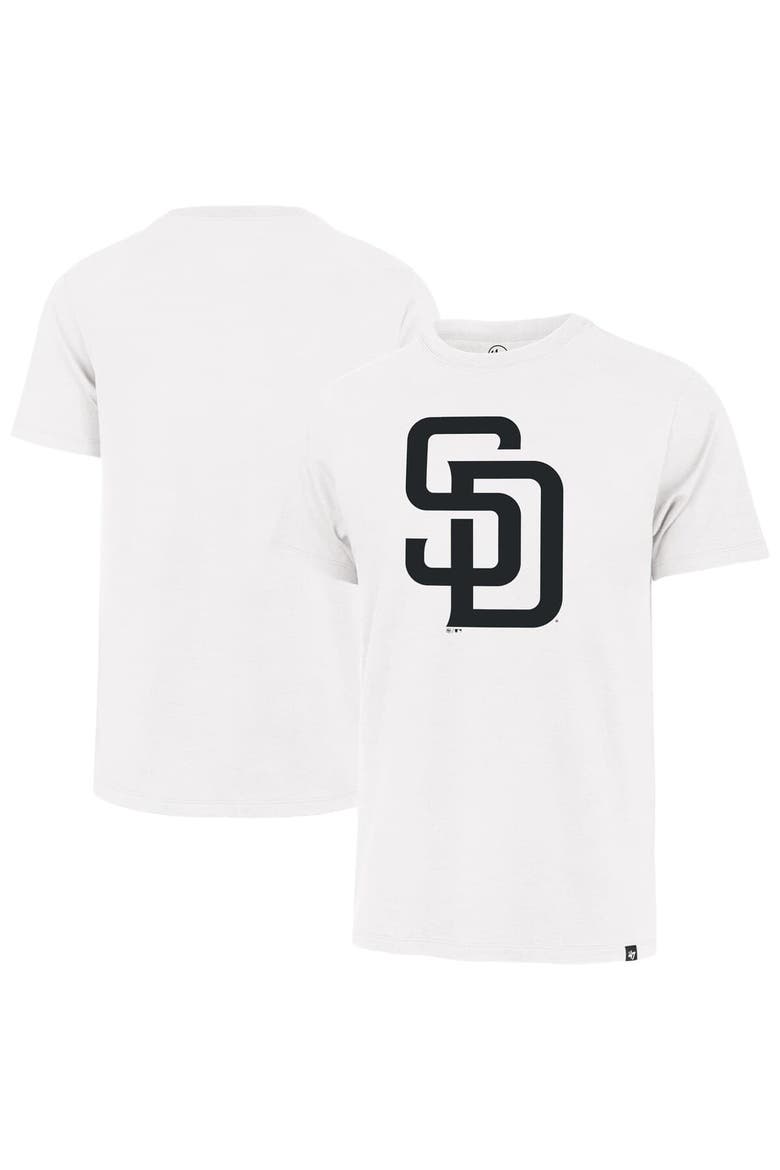 Men's '47  White San Diego Padres Imprint Franklin T-Shirt, Main, color, White