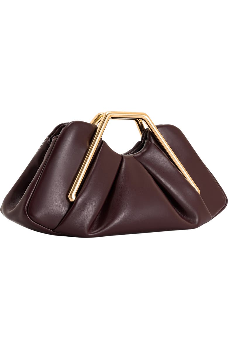 JW PEI Lila Metal Frame Clutch Bag, Alternate, color, Burgundy