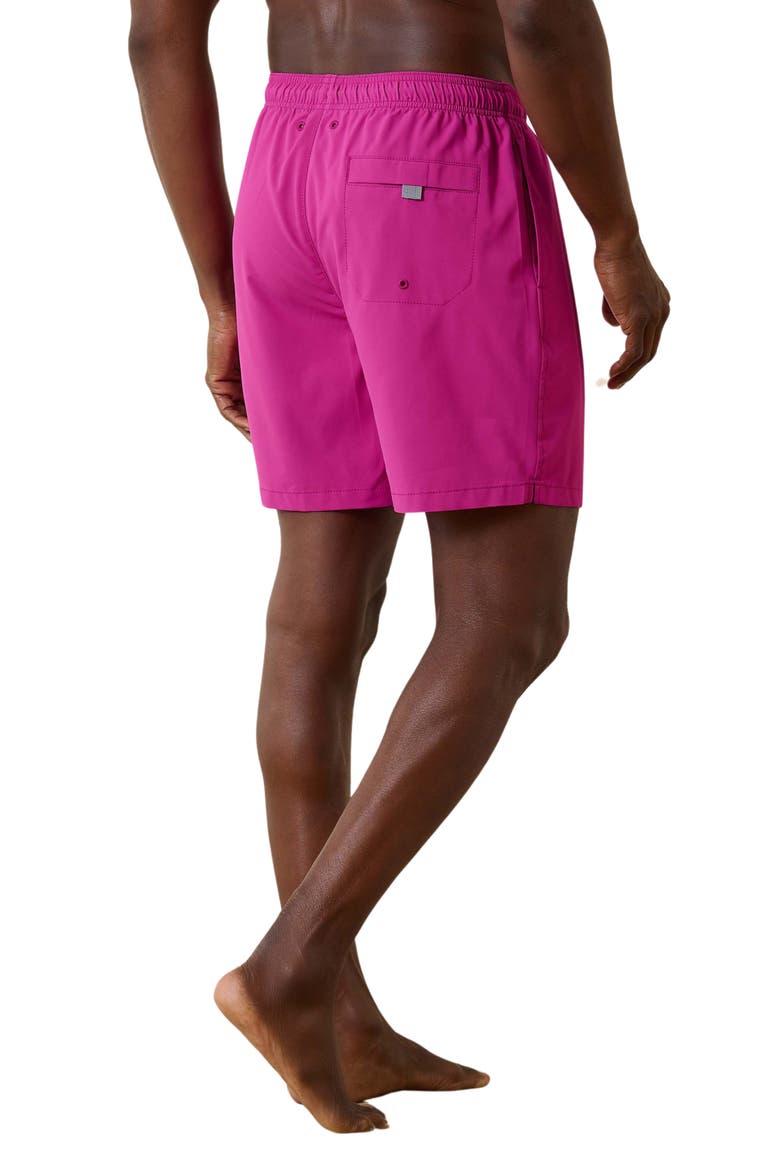 Naples Shore Swim Trunks, Alternate, color, FUCHSIA RED