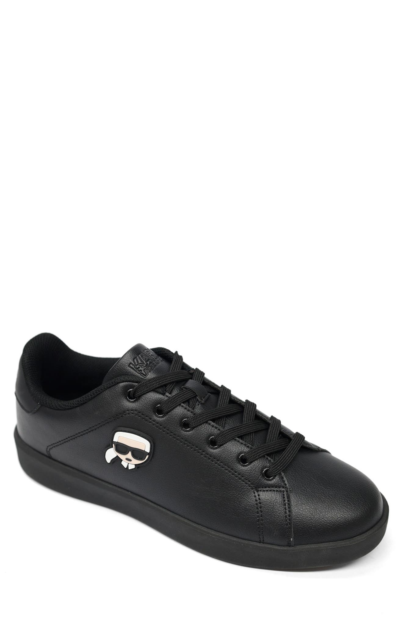Claude Lace Up Faux Leather Sneaker