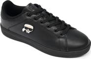 KARL LAGERFELD PARIS Claude Lace Up Faux Leather Sneaker