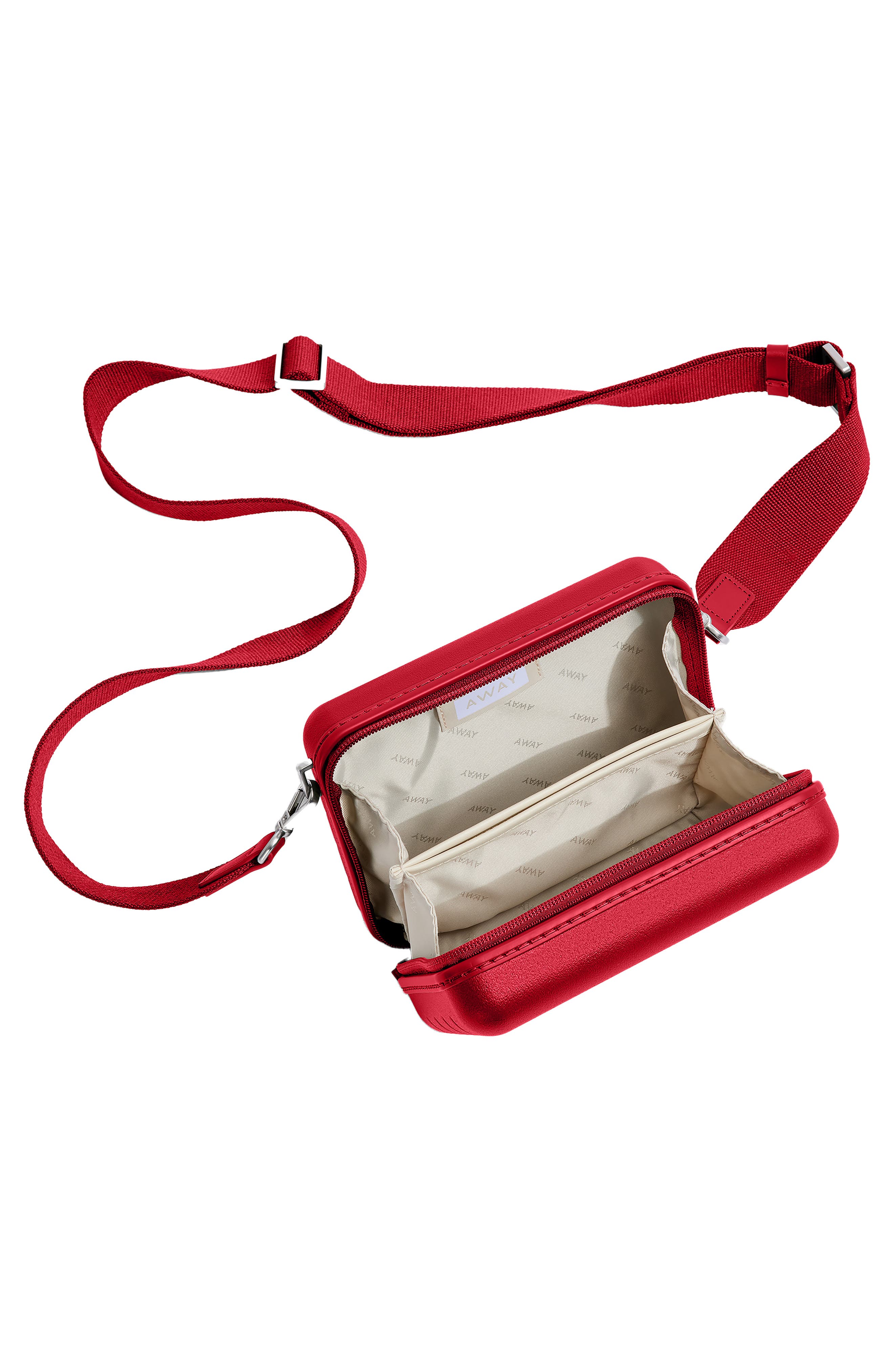 The Mini Crossbody Bag, Alternate, color, TANGO RED