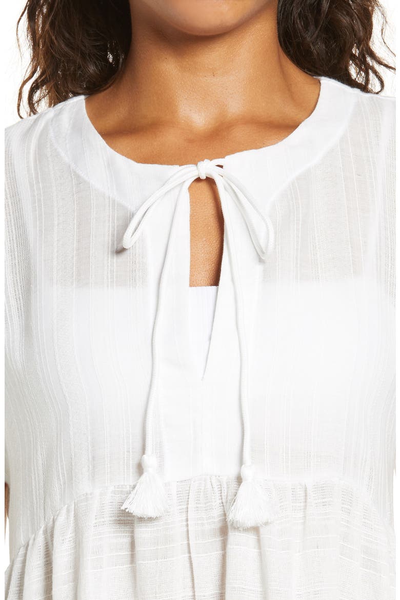 Michelle Tiered Cover-Up, Alternate, color, WHITE