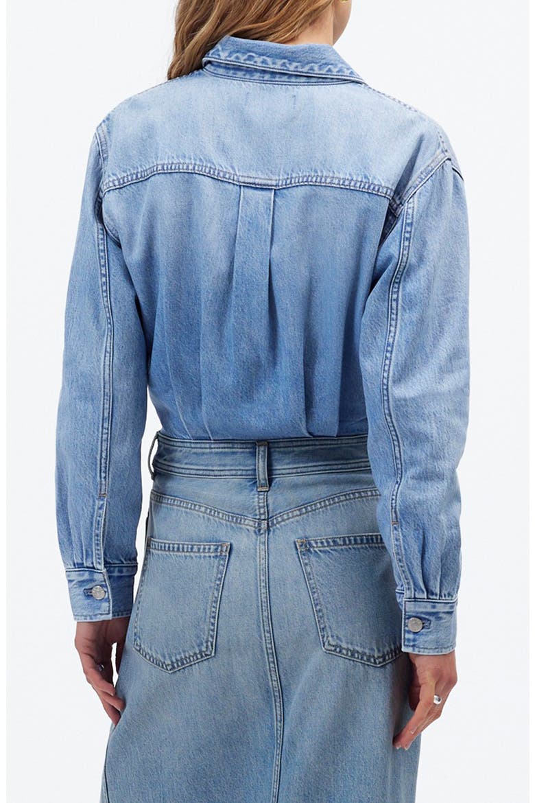 Denim Midi Shirtdress, Alternate, color, ALTOONA WASH