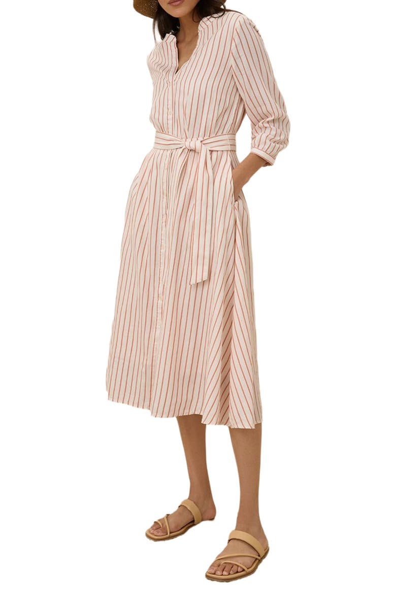 Pact Organic Cotton Sunset Lightweight Cotton Easy Dress, Alternate, color, Zuma Stripe