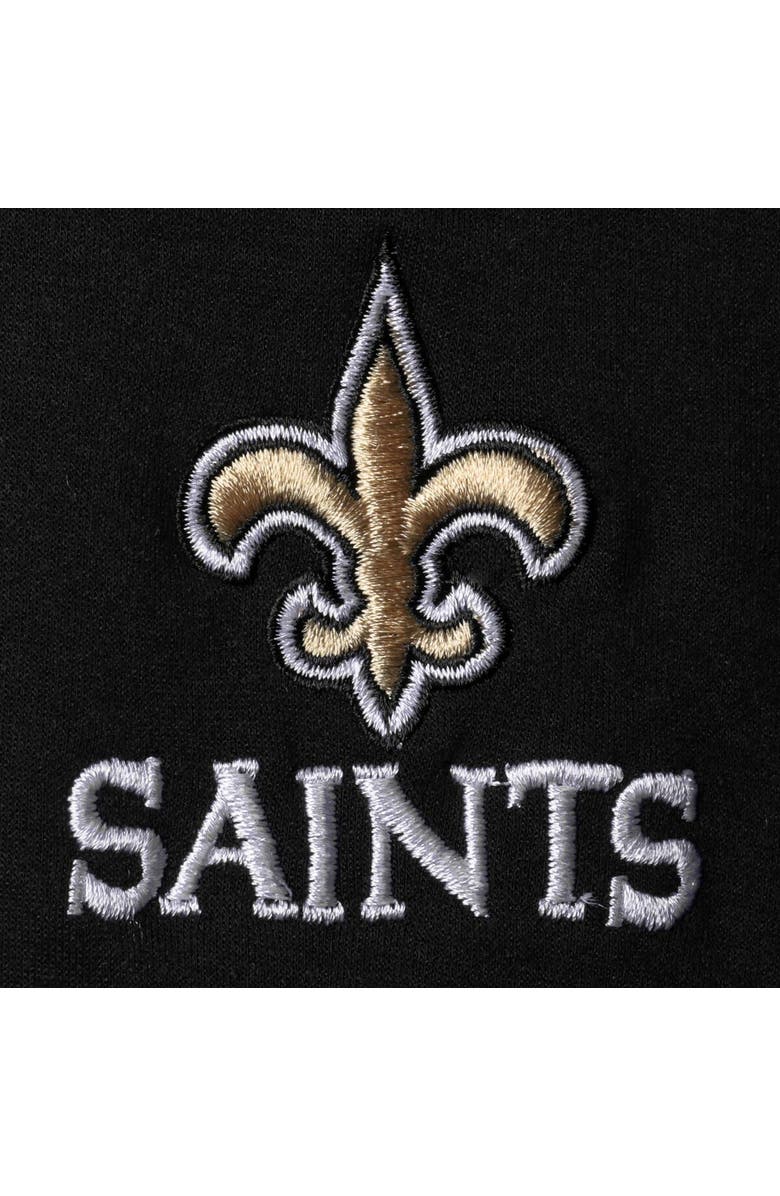 DUNBROOKE Men's Dunbrooke Black New Orleans Saints Shag Tri-Blend Full-Zip Raglan Hoodie, Alternate, color, Black