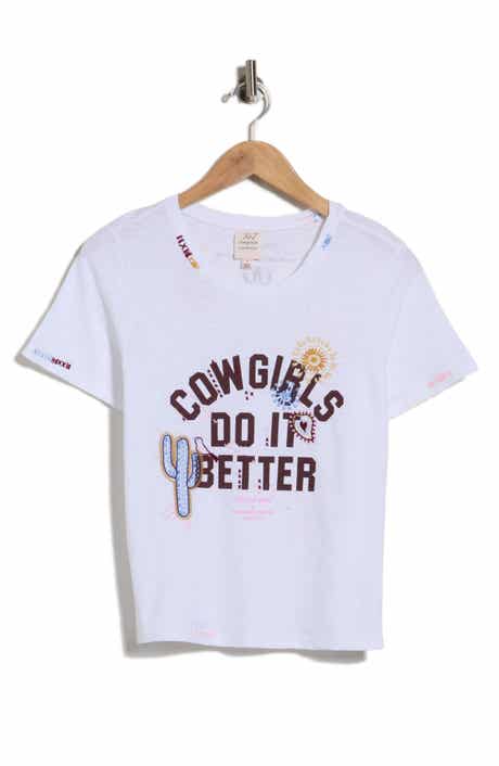 Cowgirls Do It Better Cotton Graphic T-Shirt