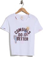 Cinq à Sept Cowgirls Do It Better Cotton Graphic T-Shirt